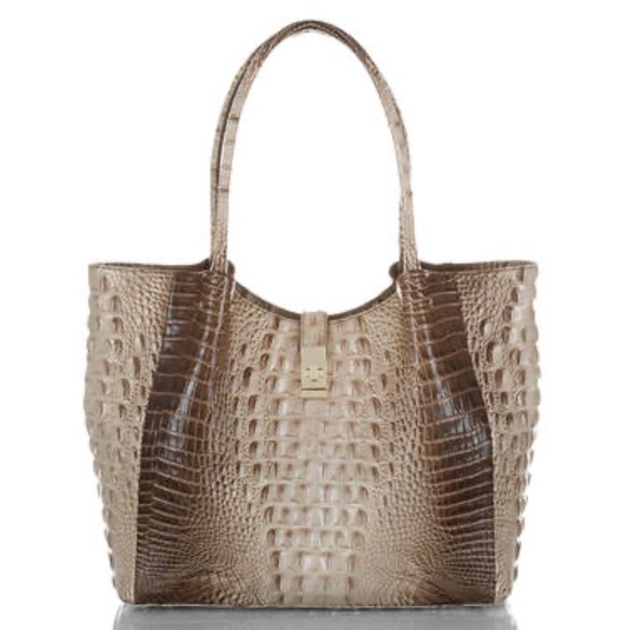 Brahmin Bags Brahmin Duxbury Satchel Sand Dune Melbourne Embossed